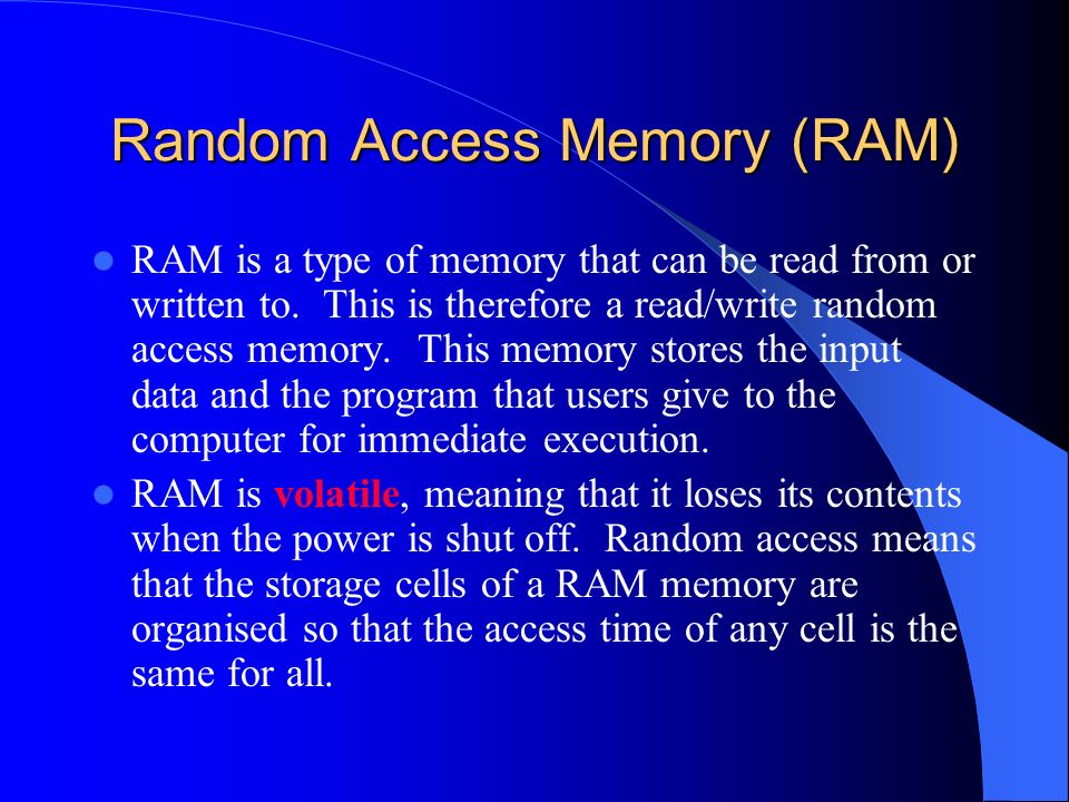 ROM (Read Only Memory) Definition