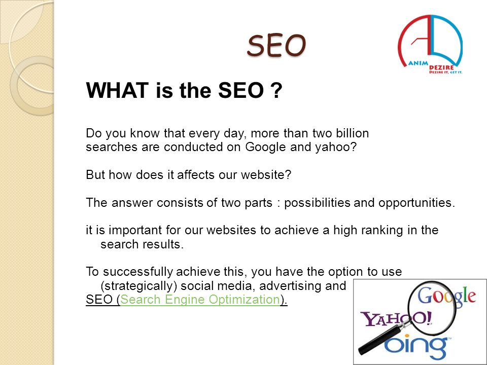 SEO WHAT is the SEO .
