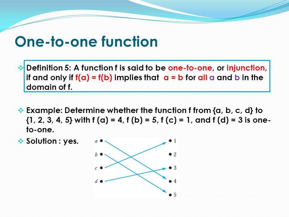 Section 2 3 Section Summary Definition Of A Function O Domain Cdomain O Image Preimage One To One Injection Onto Surjection Bijection Ppt Download