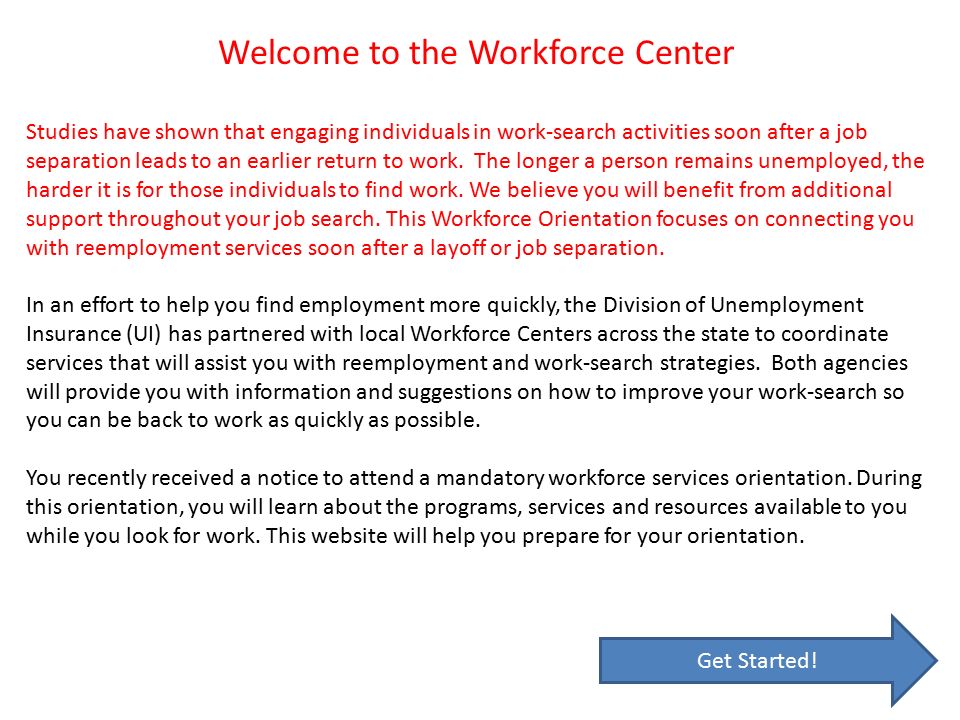 studies have shown that engaging individuals in work search job searching activities
