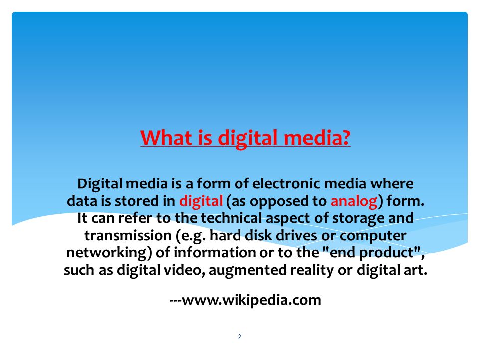what does electronic media mean