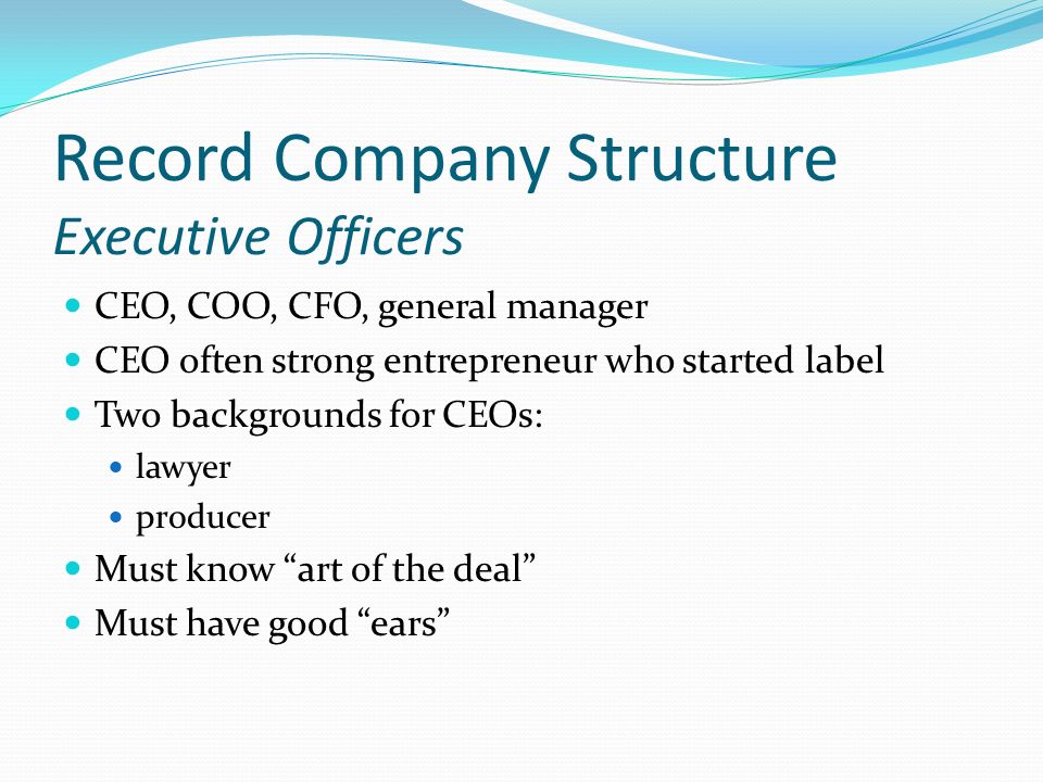 Record label ceos