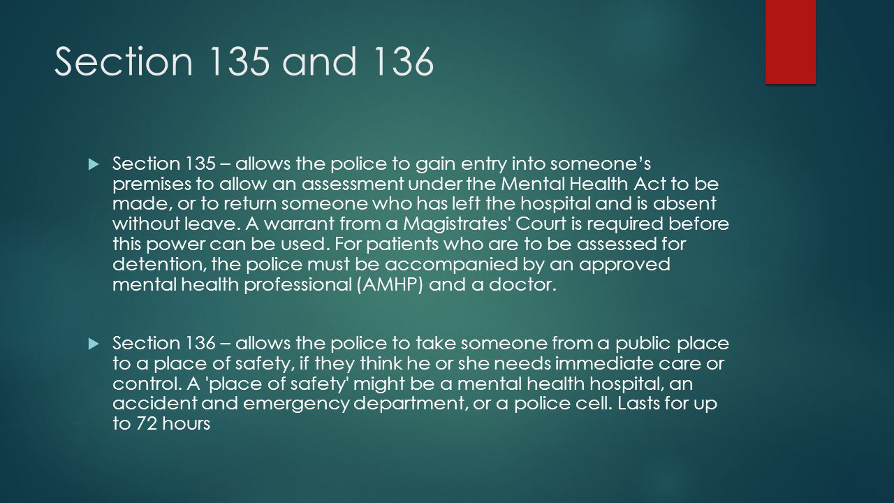 A Brief Overview Of The Mental Health Act And The Confused Patient By Natasha Westbrook Ppt Download