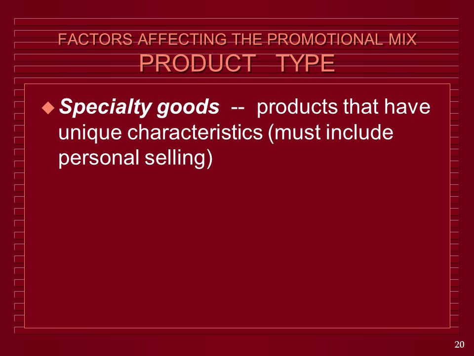factors affecting personal selling