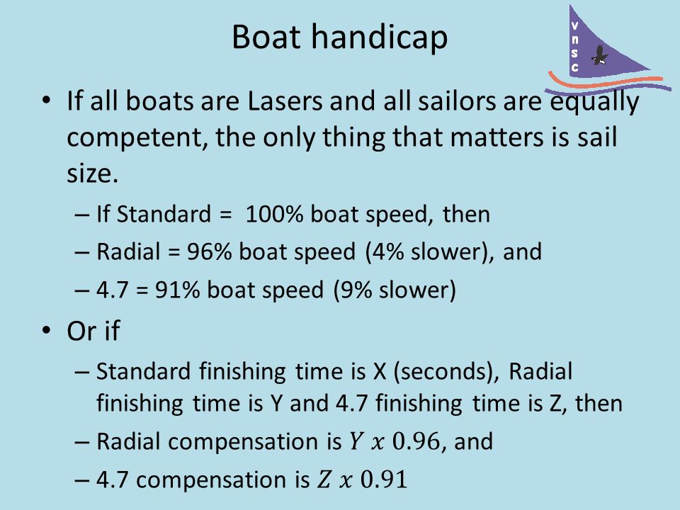 Boat handicap