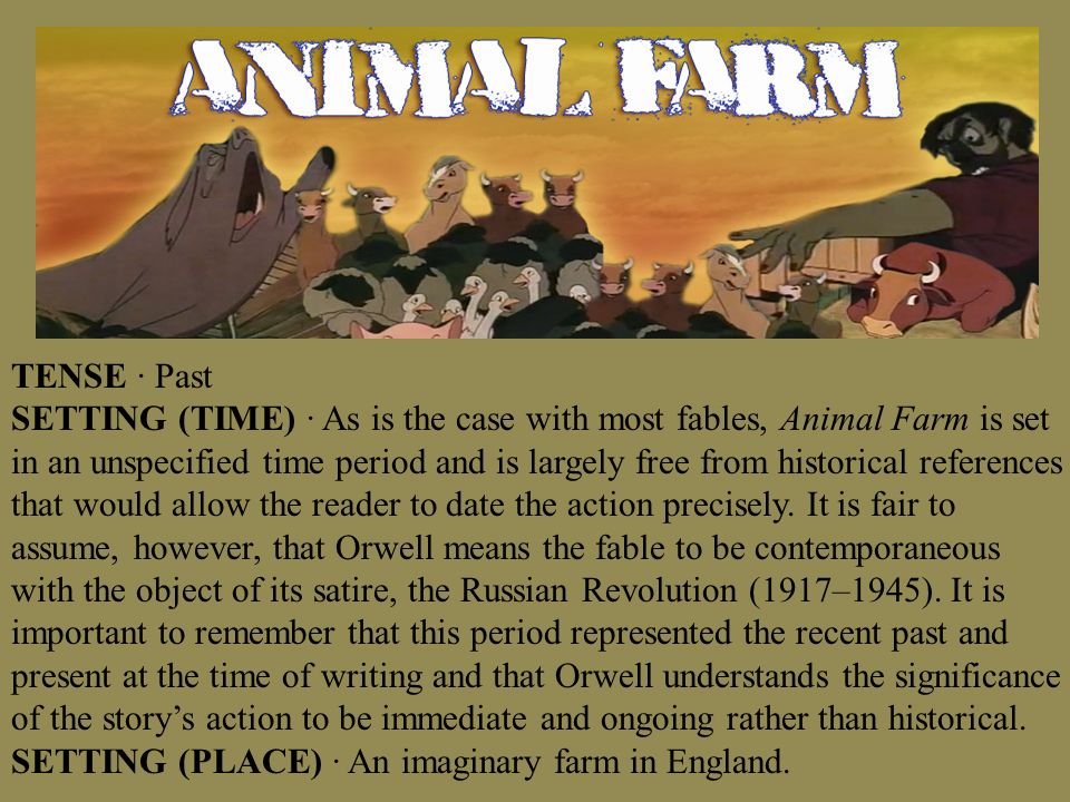 Key Facts FULL TITLE · Animal Farm: A Fairy Story AUTHOR · George Orwell  (pseudonym of Eric Arthur Blair) TYPE OF WORK · Novella GENRE · Dystopian  animal. - ppt download
