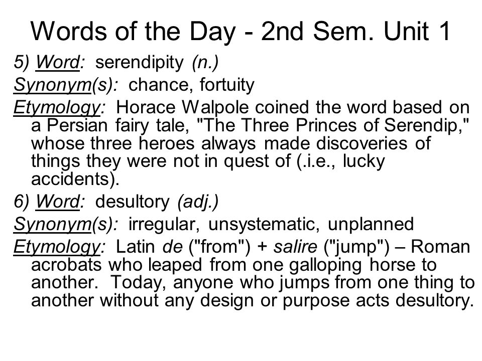 Words of the Day - 2nd Sem. Unit 1 1) Word: Achilles' heel (n