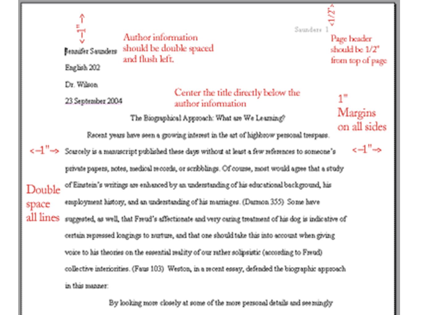 Formatting Your Pages Insert A Header With Your Last Name And Page Number In Upper Right Hand Set Your Margins To 1 Inch Double Space Your Document On Ppt Download