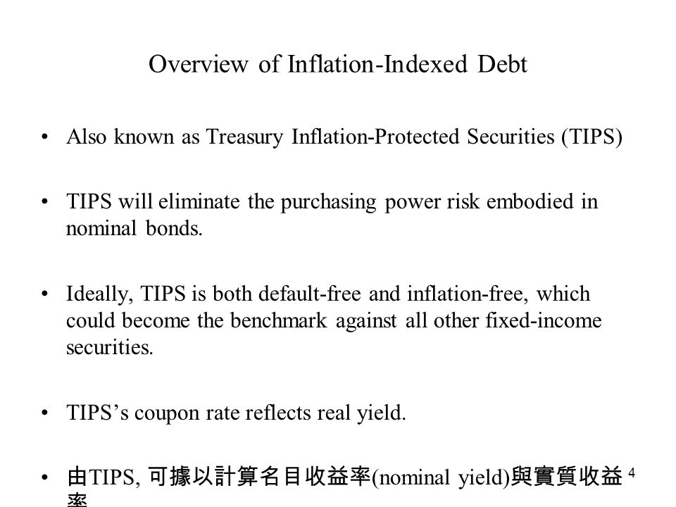 1 Inflation-Indexed Debt. 2 Selected Papers Roll, Richard, 1996