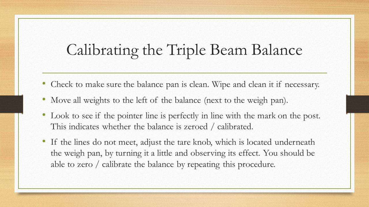 Triple Beam Balance Miss Sauer S 7 Th Grade Science Ppt Download