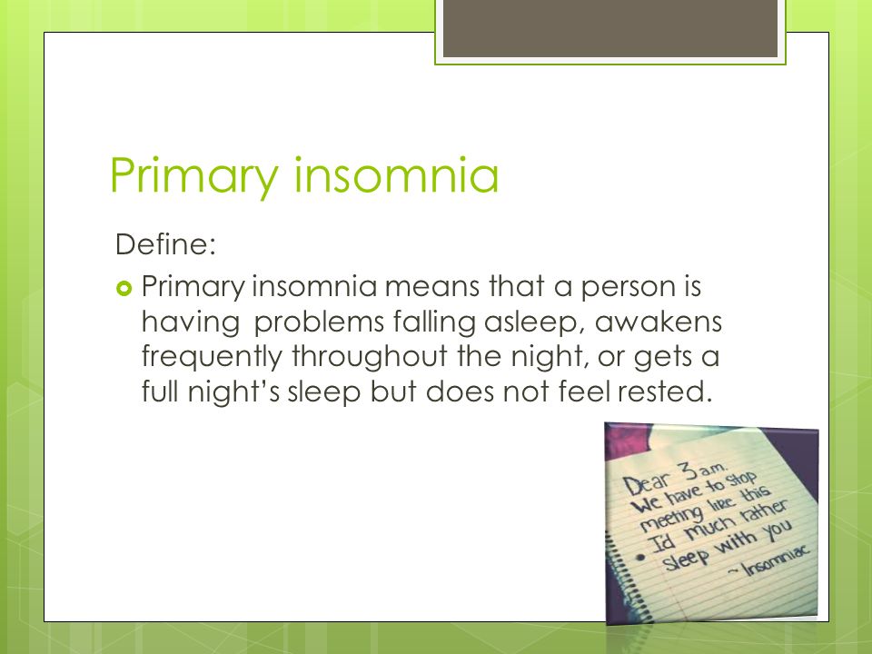 Insomnia meaning