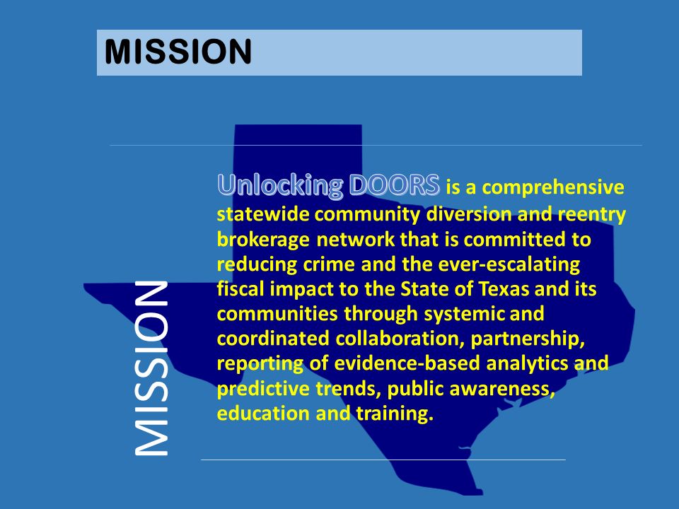 Unlocking Doors Texas Reentry Network When Doors Open For A Few Lives Change For Us All Ppt Download