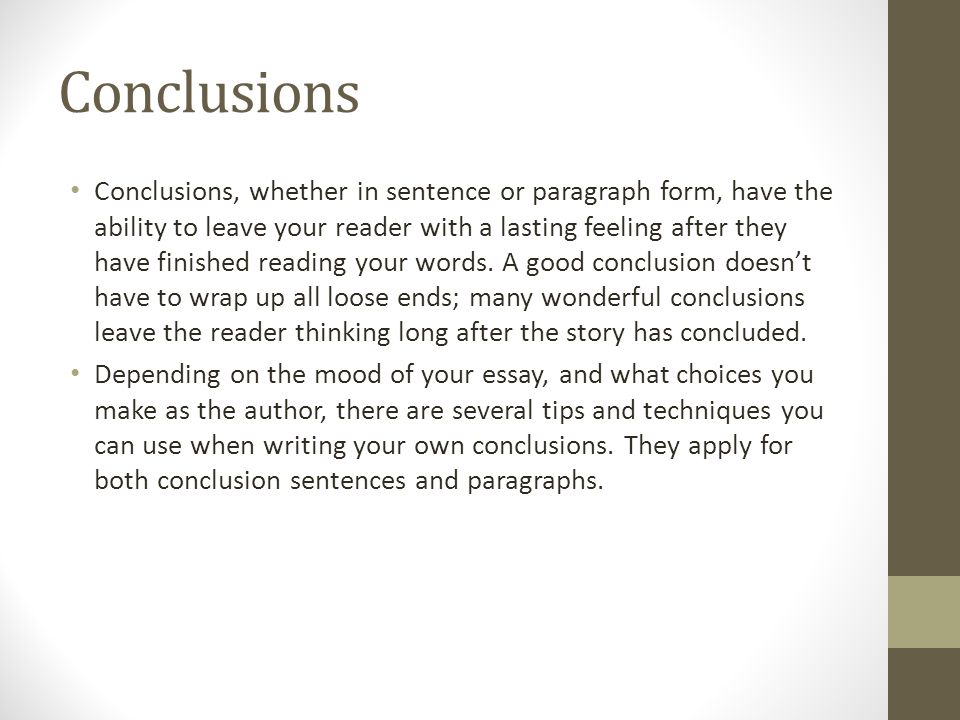 conclusion sentence examples for essays thesis conclusion example