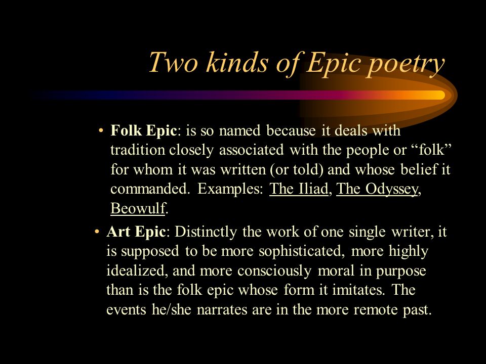 epic poem examples