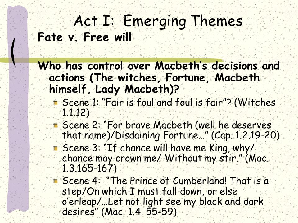 Реферат: Macbeth Fate Or Freewill Essay Research Paper