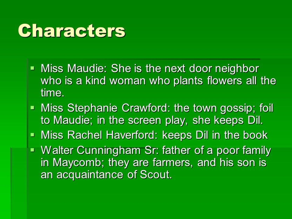 miss maudie character traits