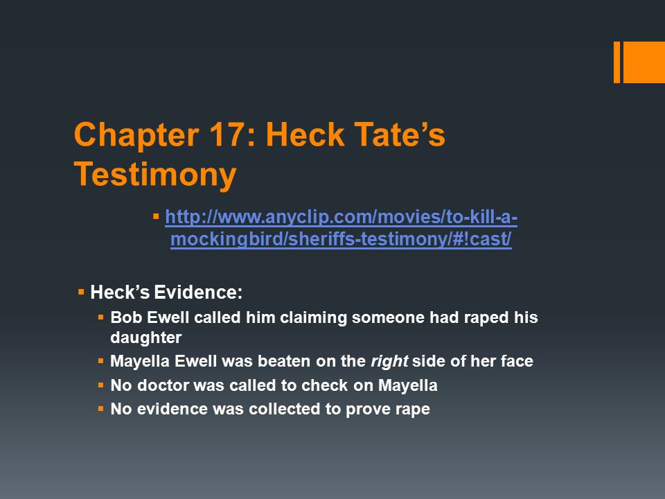 Tkam Trial Evidence Chart Answers Chapter 17 19