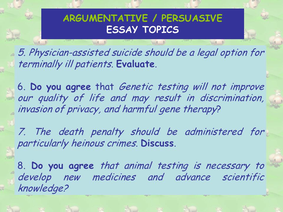 THE ARGUMENTATIVE / PERSUASIVE ESSAY. There are 2 main methods of  presenting an argument: The balanced view: argumentative essay The biased  view: persuasive. - ppt download