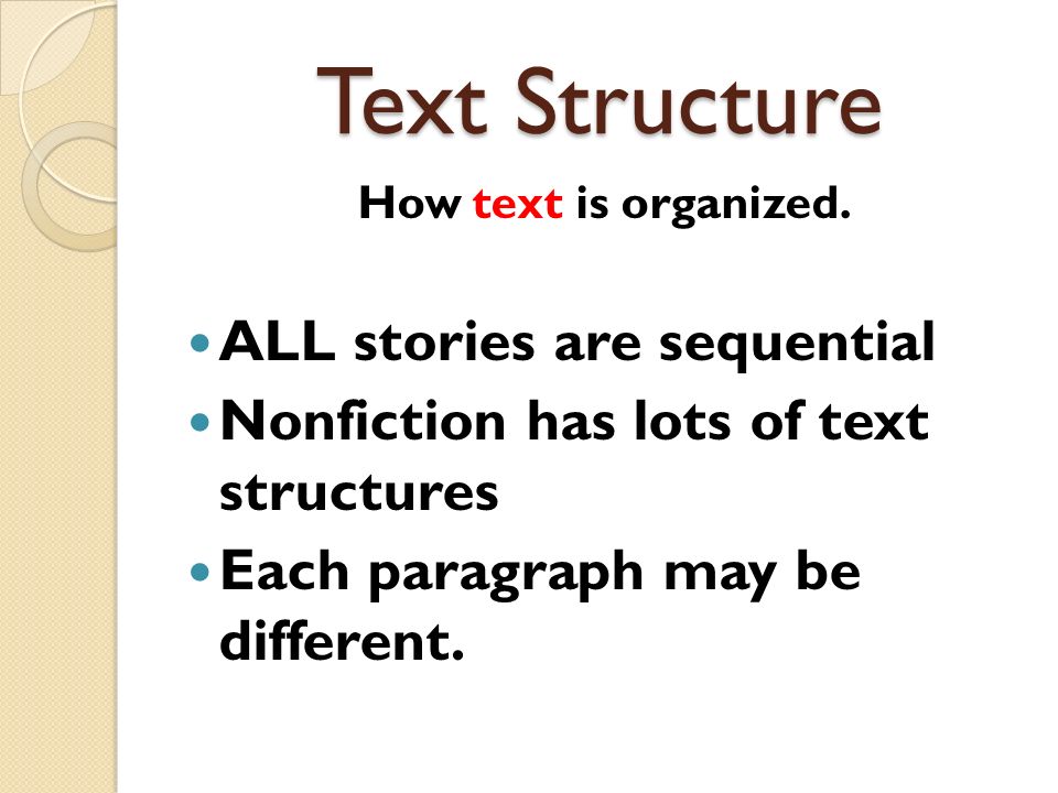 Teaching Text Structure Staff Development January, 2013 Lee county ...