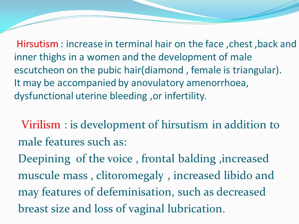 Dr. ASMAA A. AL SANJARY. The student at the end of this lecture should be  able to : Differentiate the hirsutism from virilisim. Determine the  severity. - ppt download