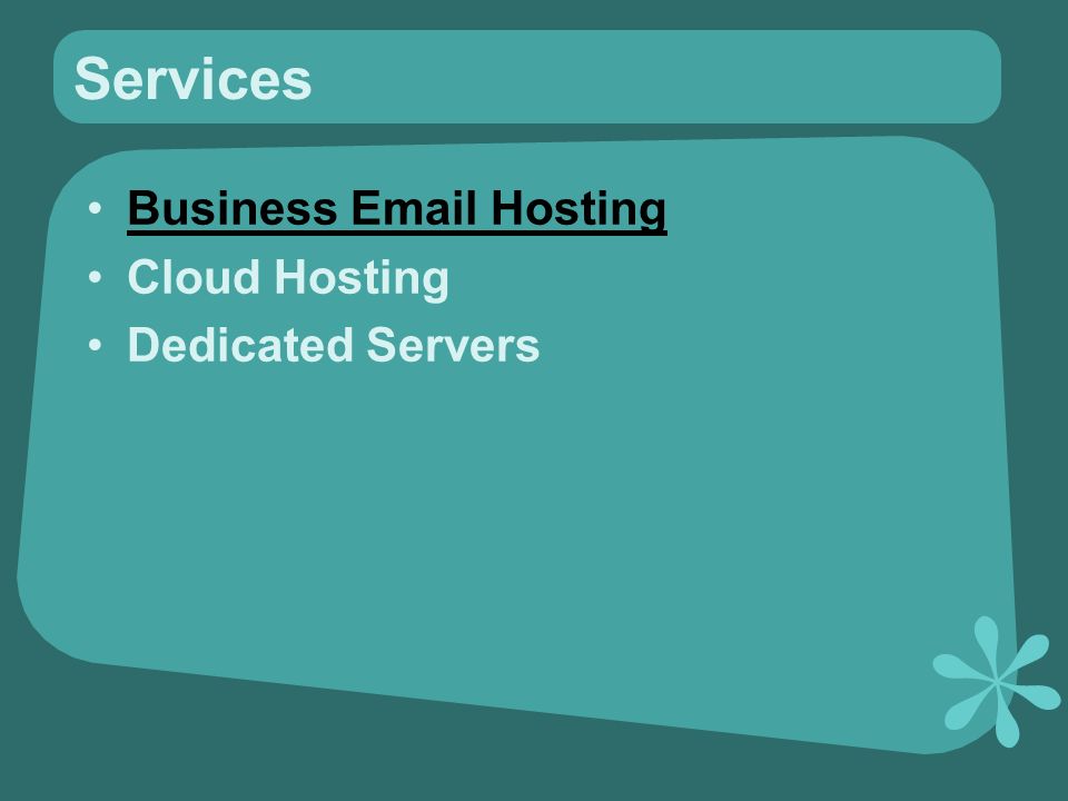 Services Business  Hosting Cloud Hosting Dedicated Servers