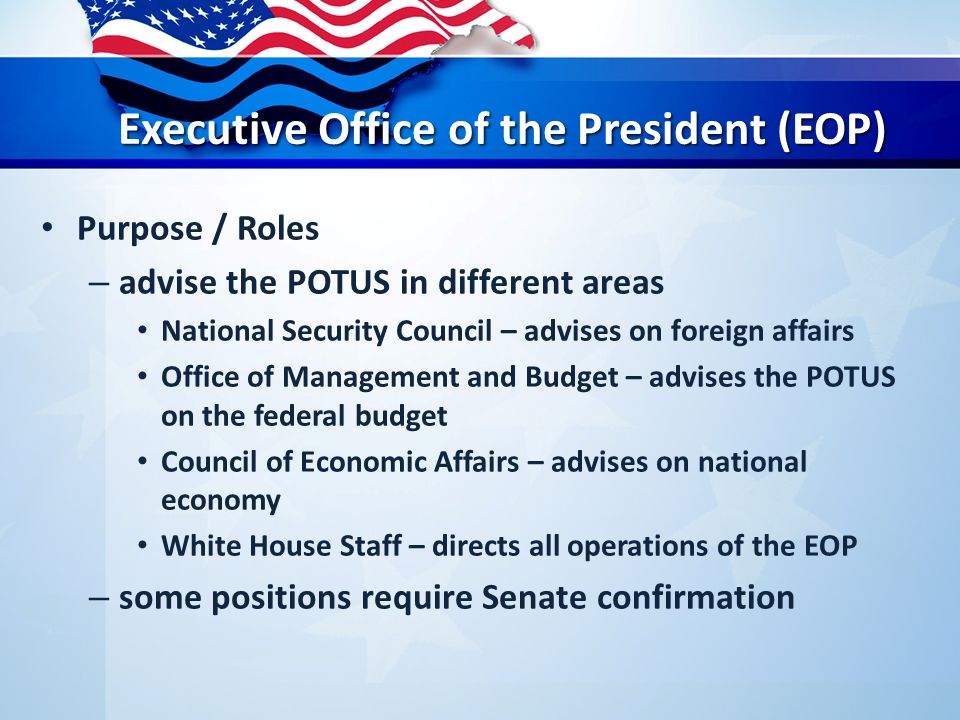 Running The Executive Branch The Executive Office Of The President