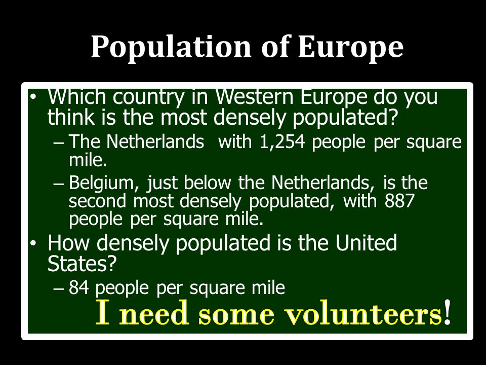 most densely populated country europe