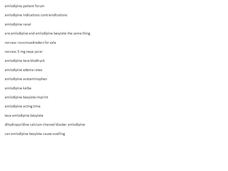 norvasc side effects norvasc side effects