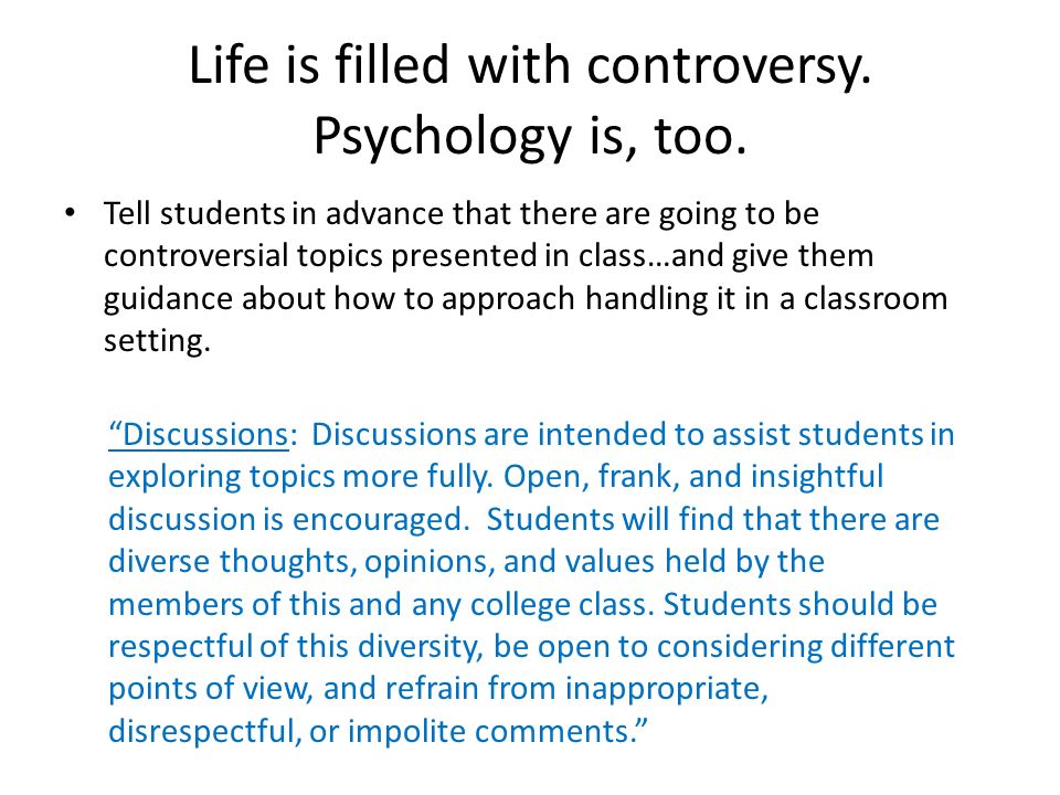 psychology topics for presentation