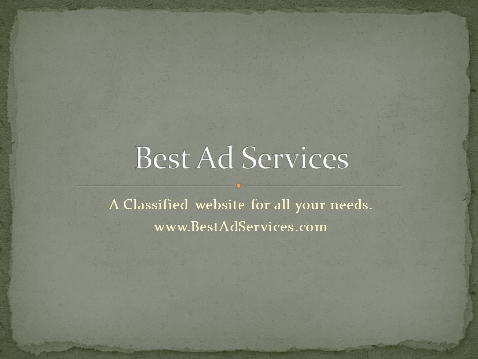 A Classified website for all your needs.