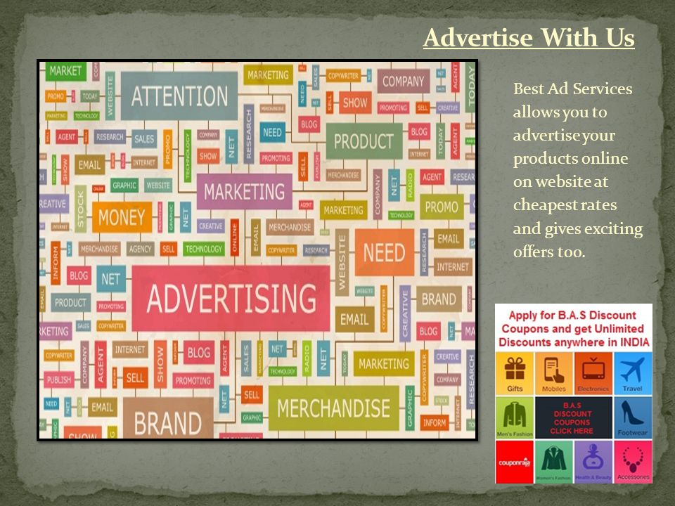 Best Ad Services allows you to advertise your products online on website at cheapest rates and gives exciting offers too.