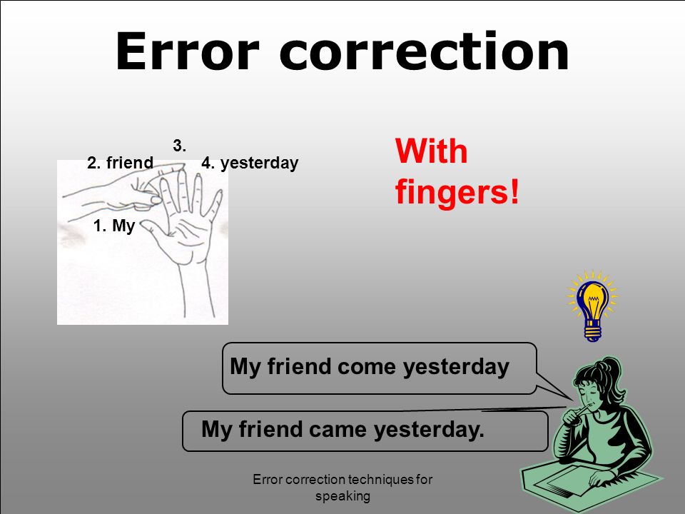 Correcting error