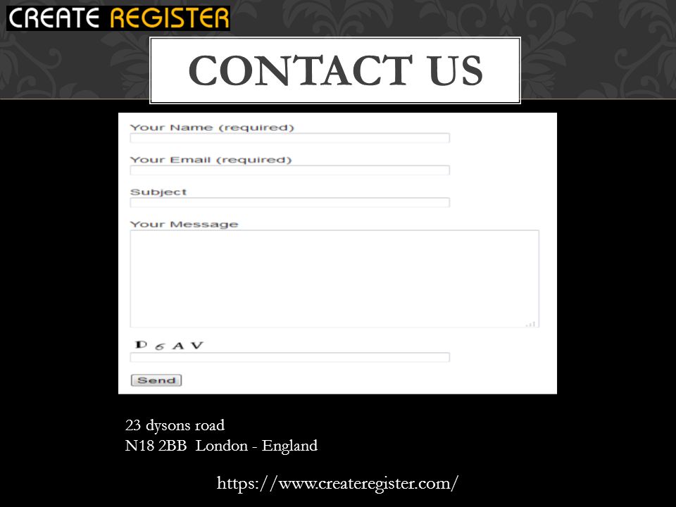CONTACT US 23 dysons road N18 2BB London - England