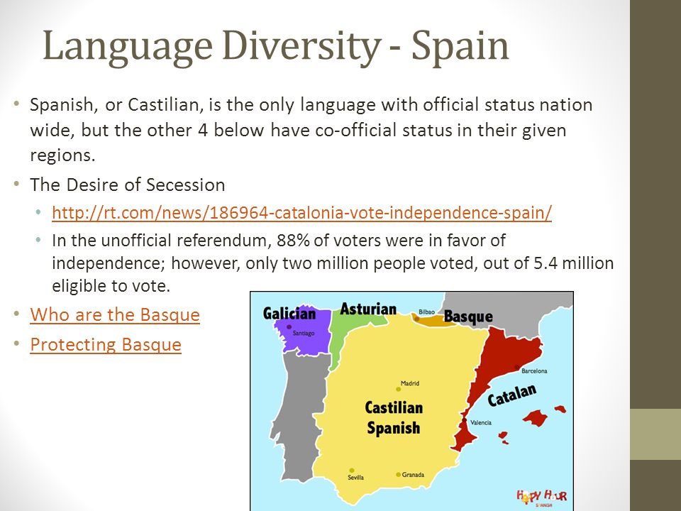 Official and Protected Languages of Spain 🇪🇦🇪🇺 Official: The majority  in Spain speaks Spanish, the only language that holds official…