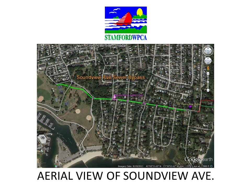 AERIAL VIEW OF SOUNDVIEW AVE.