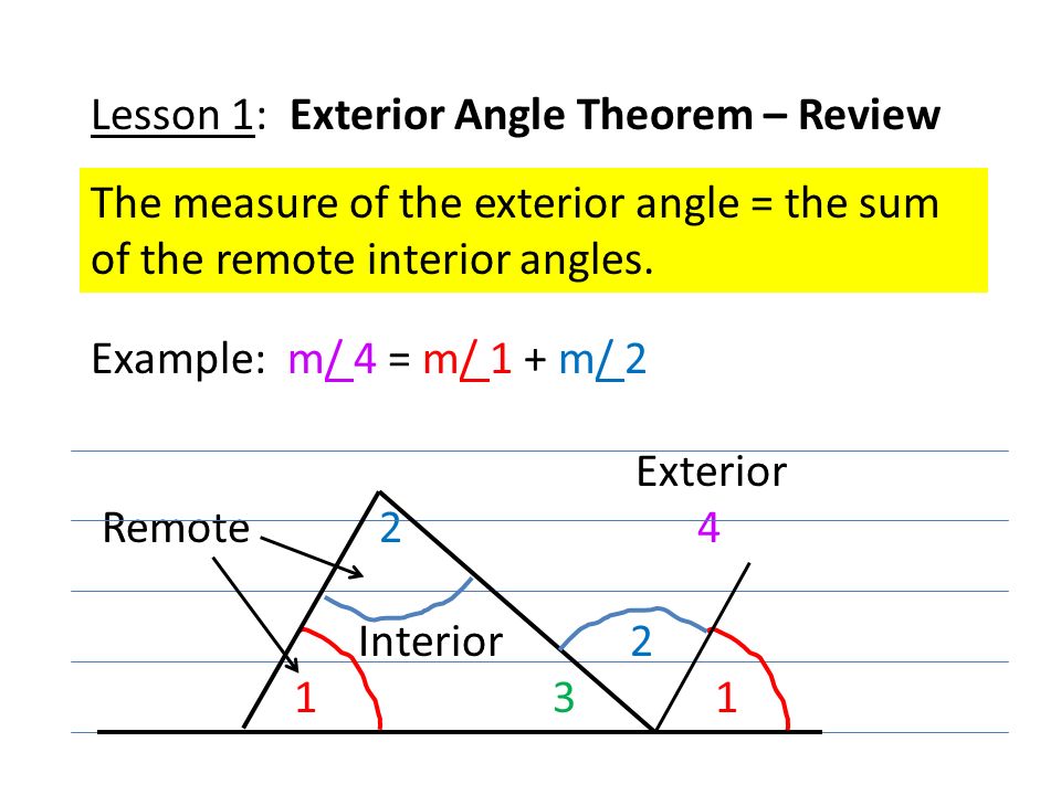 Date 7 3 B Notes Exterior Angle Inequality Lesson