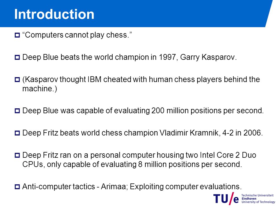 Garry Kasparov Beats Deep Blue With An Anti-Computer Tactics 