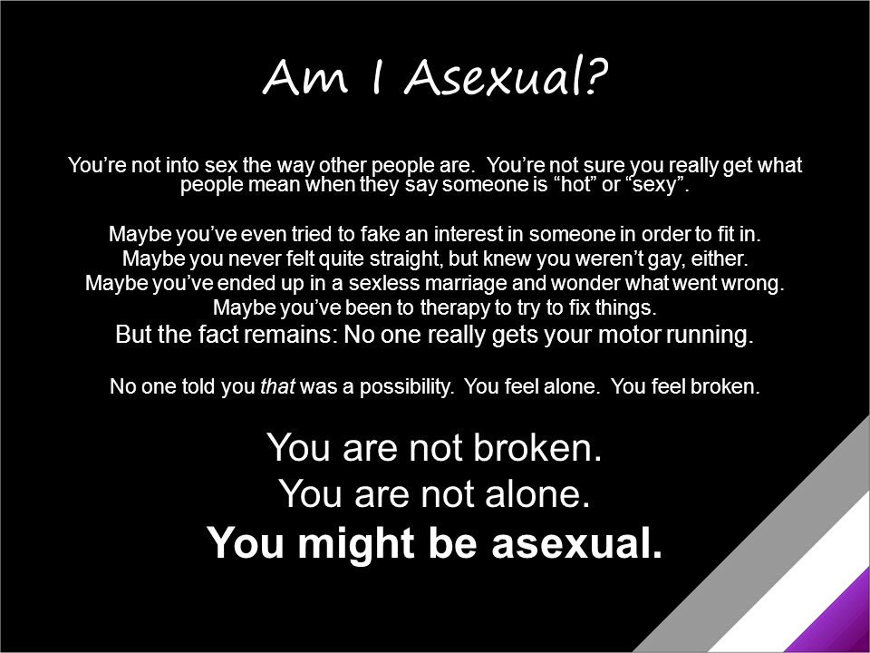 What does it mean if you re asexual