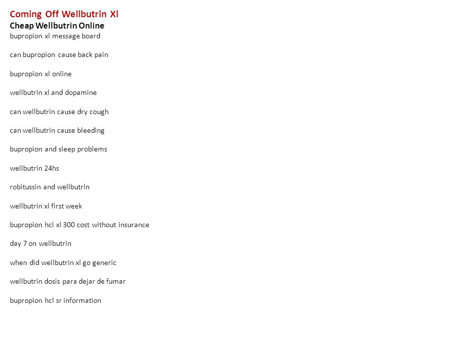 effects wellbutrin bleeding side
