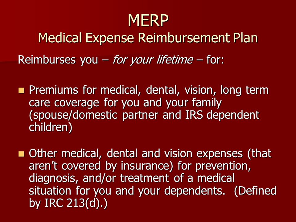 Medical Expense Reimbursement Plans