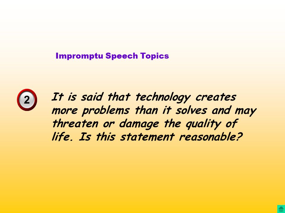 speech topics about life