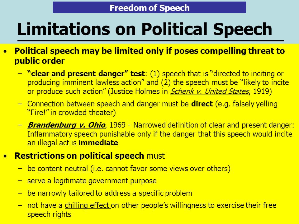 Image result for political speech definition