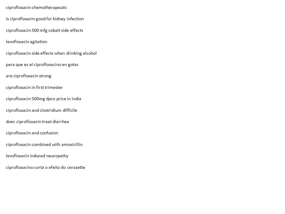 Ciprofloxacin 500 For Sale