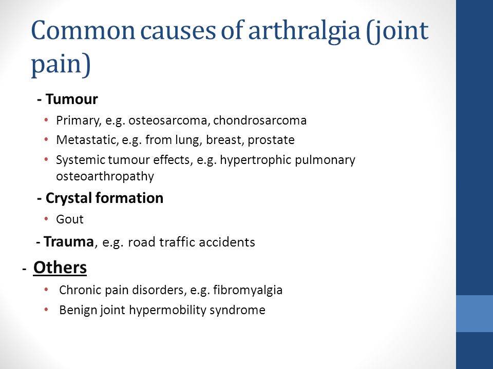 artralgie cause