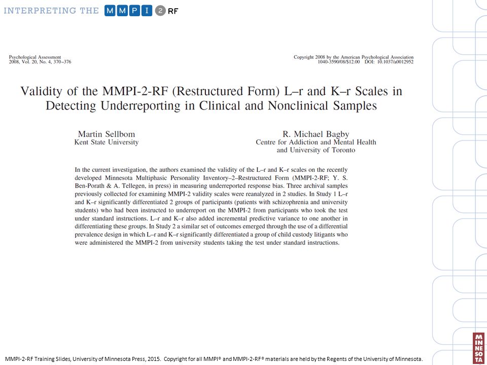 mmpi 2 rf online test mmpi 2 rf online test