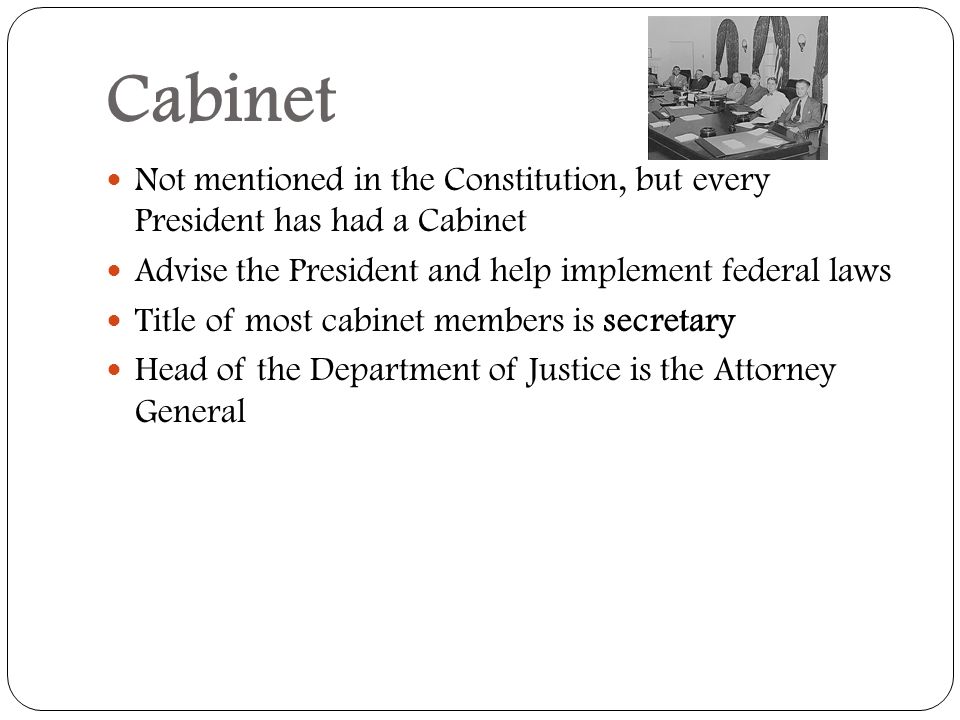 Unit 4 The Executive Branch Who Assists The President When George