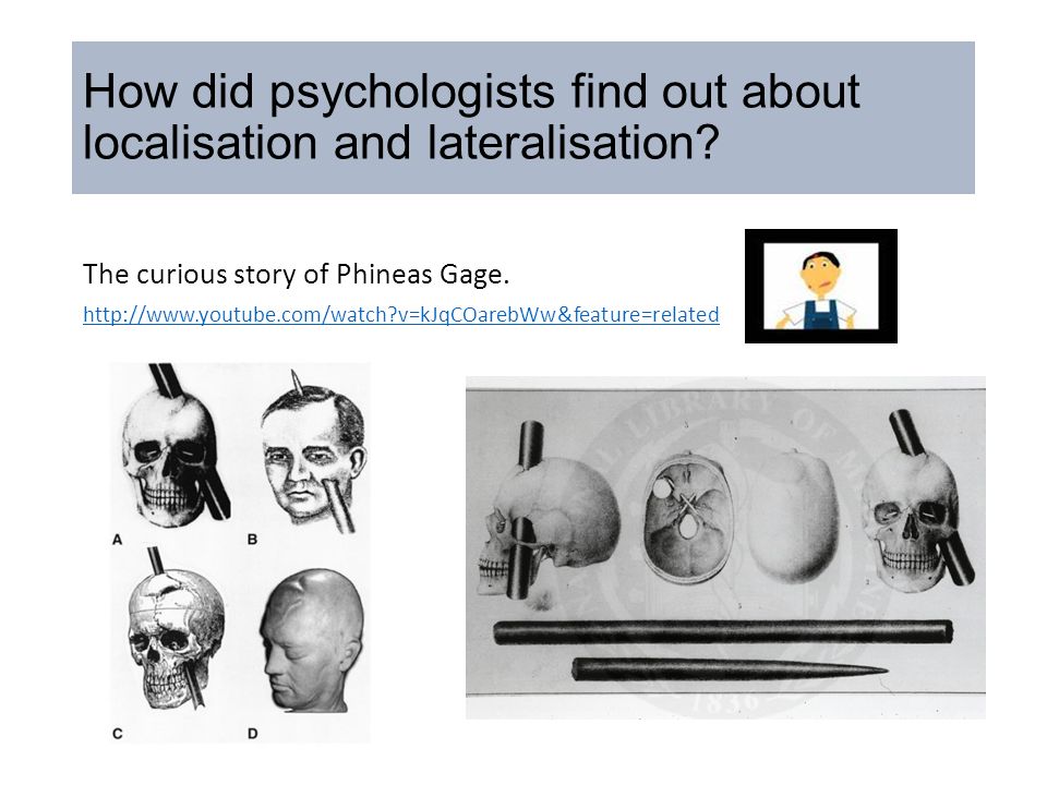 How did psychologists find out about localisation and lateralisation.