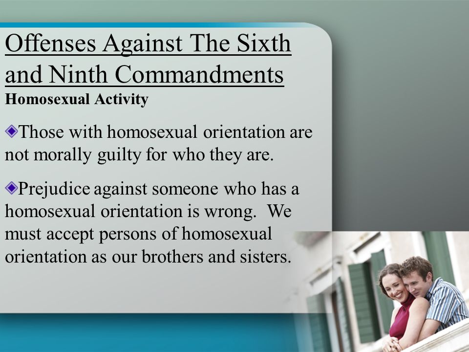 is being gay against a commandment Is being gay against a commandment