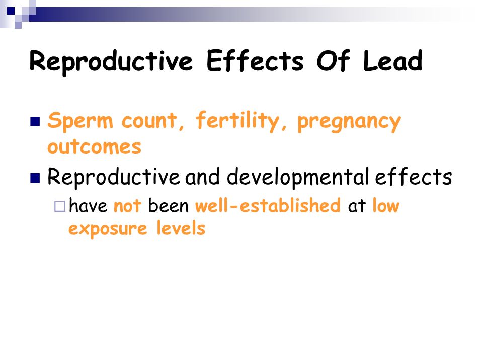 Consider, that effects of mercury and lead on sperm opinion you Absolutely effects of mercury and lead on sperm for