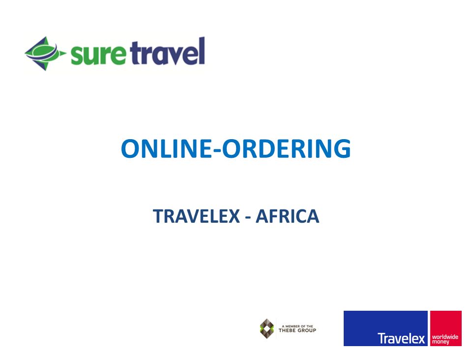 ONLINE-ORDERING TRAVELEX - AFRICA